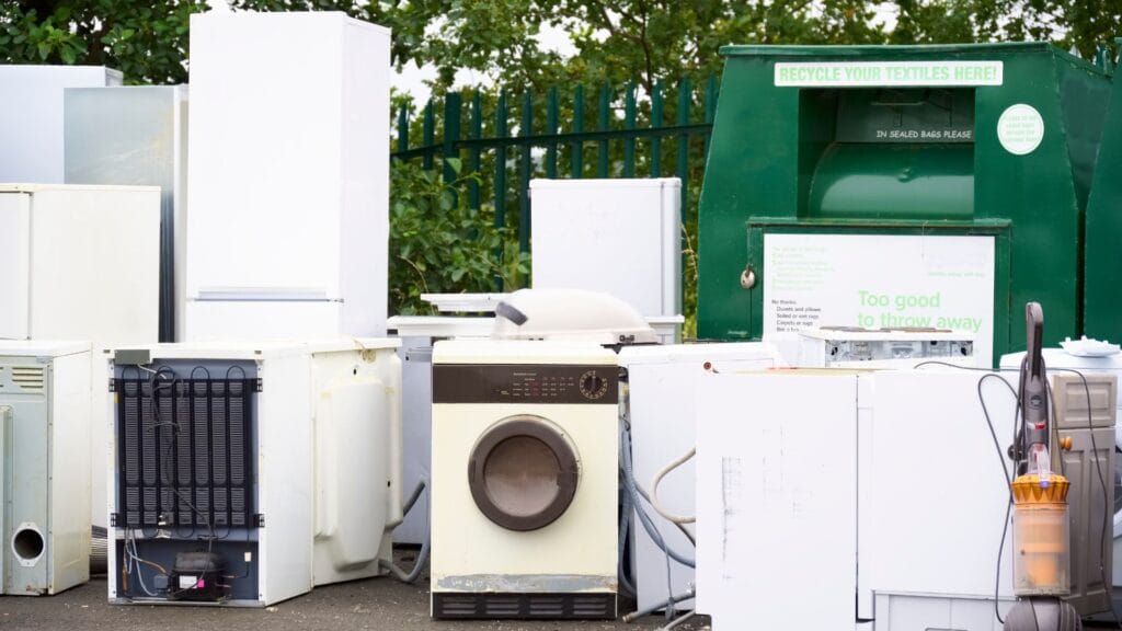 Old Refrigerator and Freezer